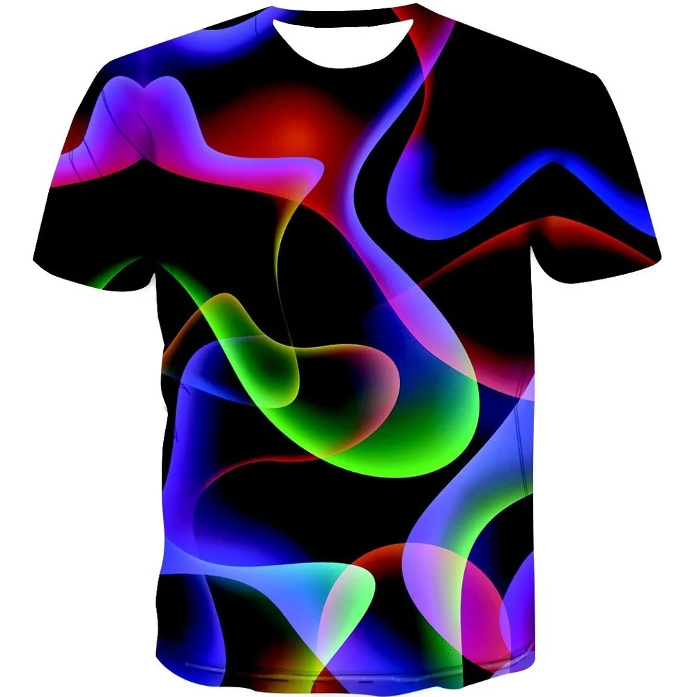 

New Summer Fashion Casual Funny Individuality Vortex Pattern 3d Printed Men T-shirt Design Short Sleeves Tops Tshirts for Boys