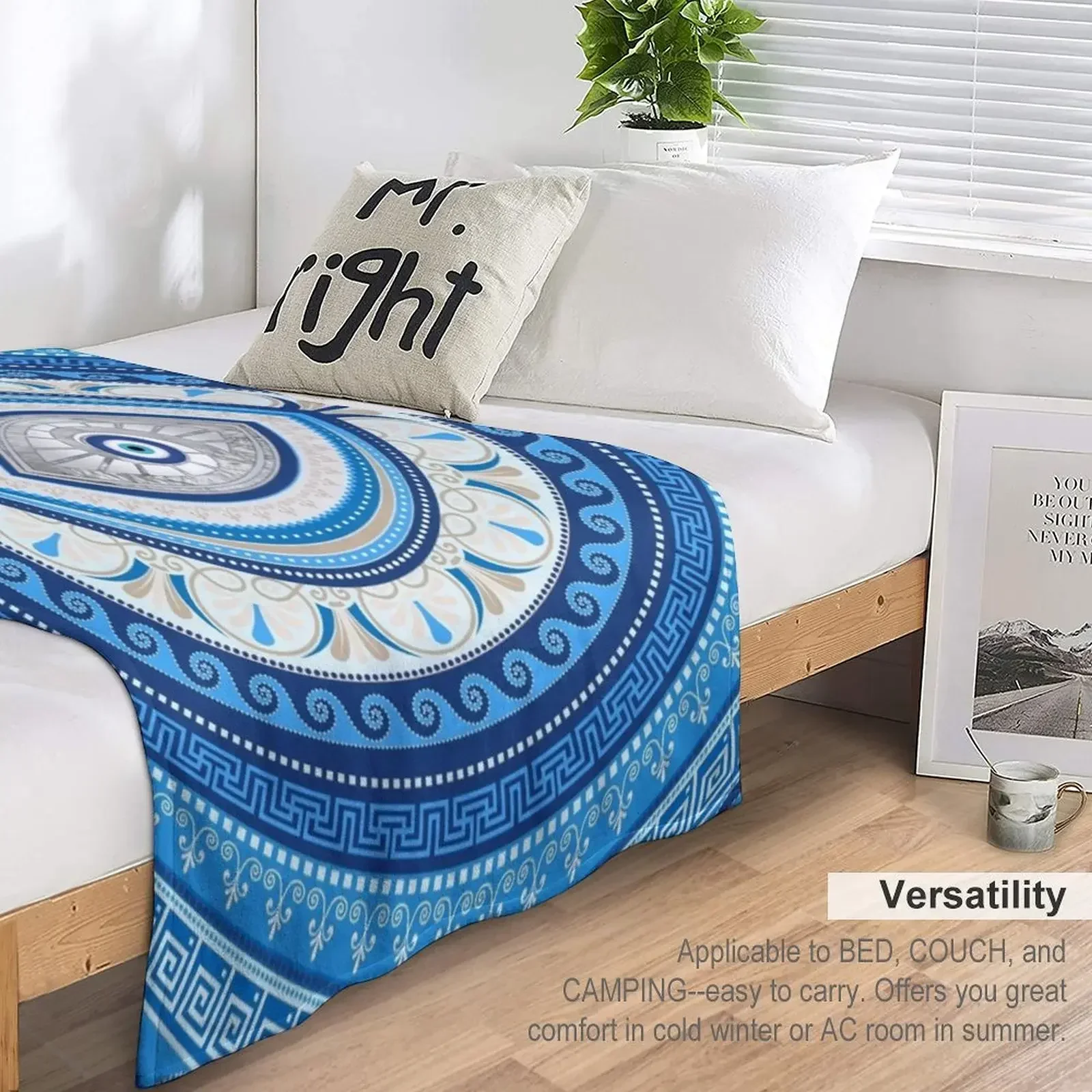 Греческий Мати Матаки - греческий орнамент от сглаза одеяло для дивана идеи