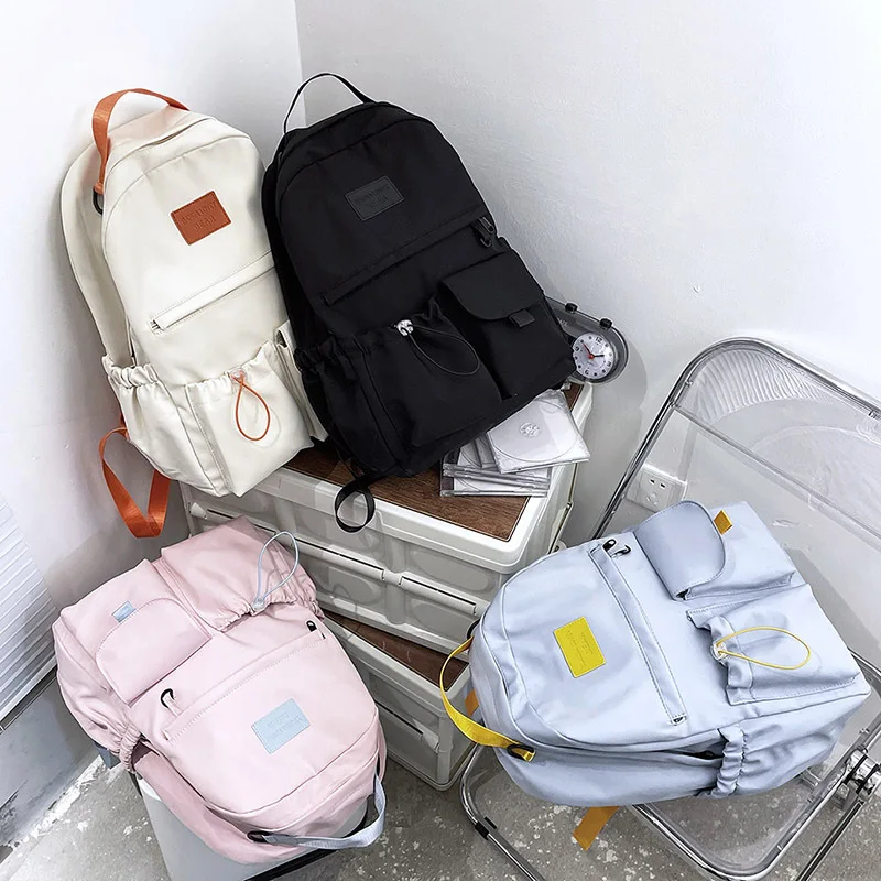 Школьный портфель для учеников младшей и старшей школы, женский рюкзак в Корейском стиле, повседневный вместительный рюкзак для хранения к...
