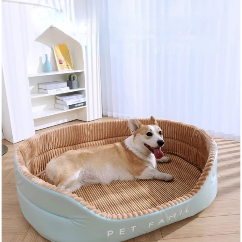 

Pet Nest Soft Comfortable Cool Dog Bed for Large Dogs Can Be Washed Water Pet Nest