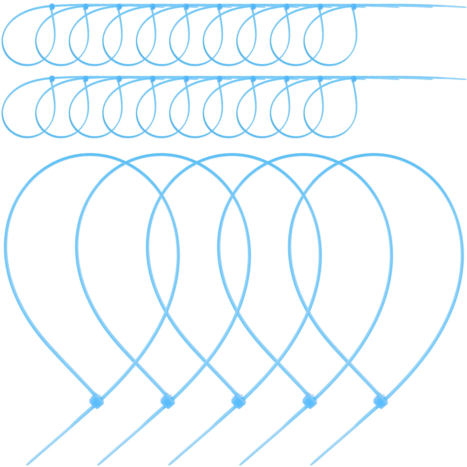 

250pcs Cable Ties Wire Ties Zip Ties Multipurpose Self-locking Ties Cable Fixing Ties