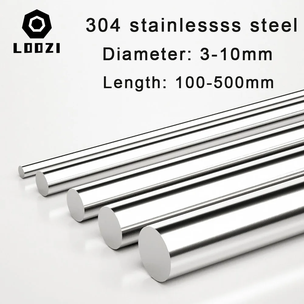 1 шт. 100/200/300/400/500 мм стержень из нержавеющей стали 304 диаметром 3/4/4 5/5/5 5/6/6 5 сплошной