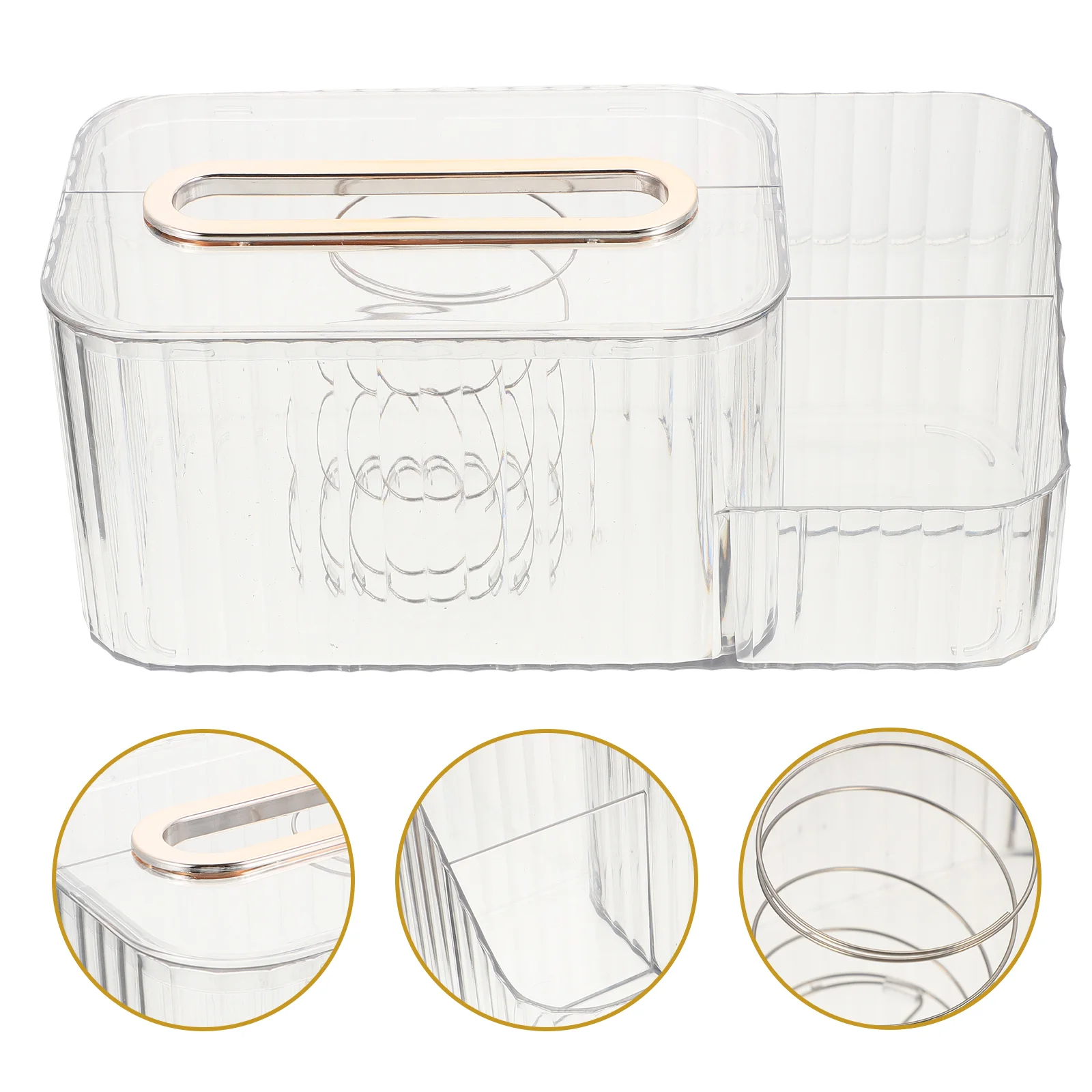 

Box Tissue Holder Napkin Storage Remote Organizer Control Paper Dispenser Desk Table Cover Decorative Rectangular Countertops