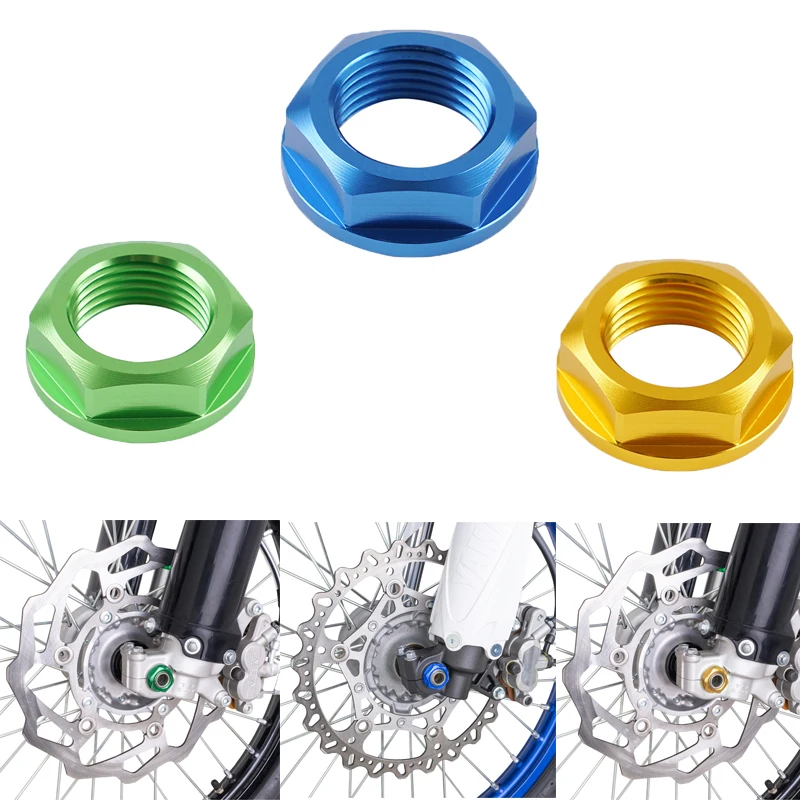 

Motorcycle Front Axle Shaft Lock Nut Rim Left Right M18XP1.5 For SUZUKI RM-Z250 Z450 X450Z DR-Z400R Z400E Z400S Z400SM