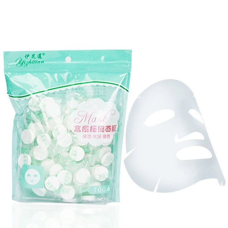 

Non Woven Fabric Compression Facial Mask Granular Paper Self Made Moisturizing Facial Mask Fabric Candy Independent Packaging