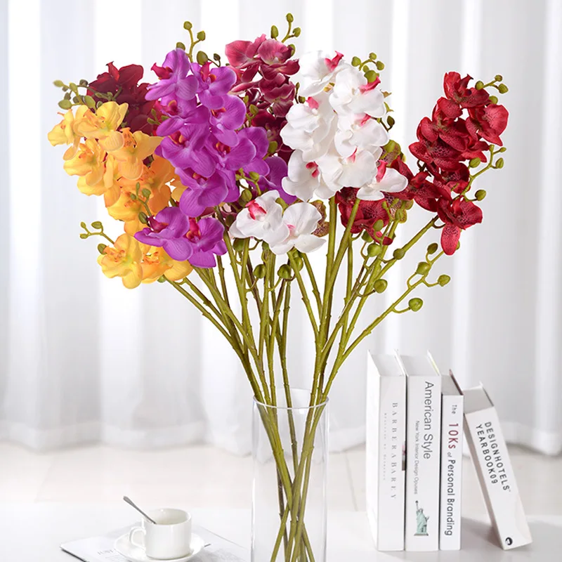 

Phalaenopsis Christmas Decoration Silk Artificial Flower Valentines Day Home Decor Wedding Flowers Valentine's Decorations Party