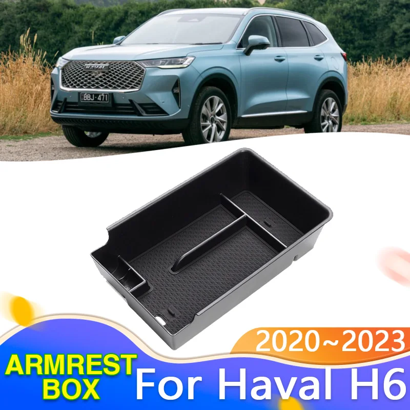

Car Central Armrest Storage Box for GWM Haval H6 2020 2021 2022 2023 Center Console Sundries Organizer Pallet Holder Accessories