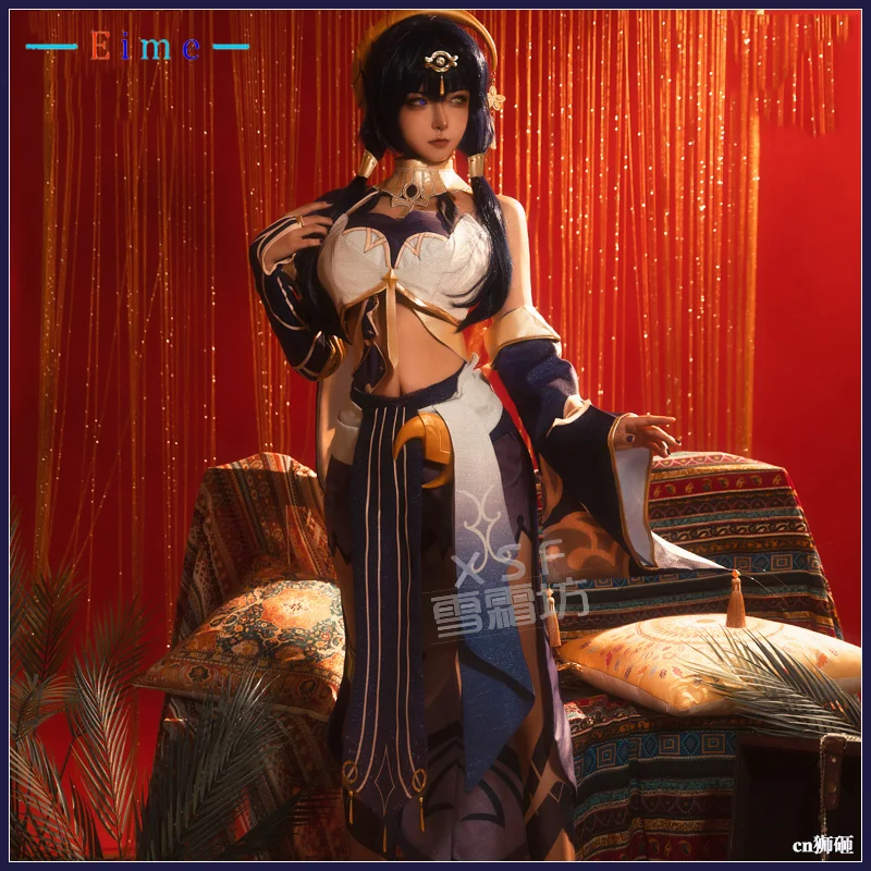 

EIME Game Genshin Impact Candace Cosplay Costume Women Cute Dress Party Clothing Halloween Carnival Uniforms Custom Made