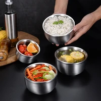 304 stainless steel rice salad bowl anti scalding ramen instant noodles soup bowls child food container kitchen tableware tools