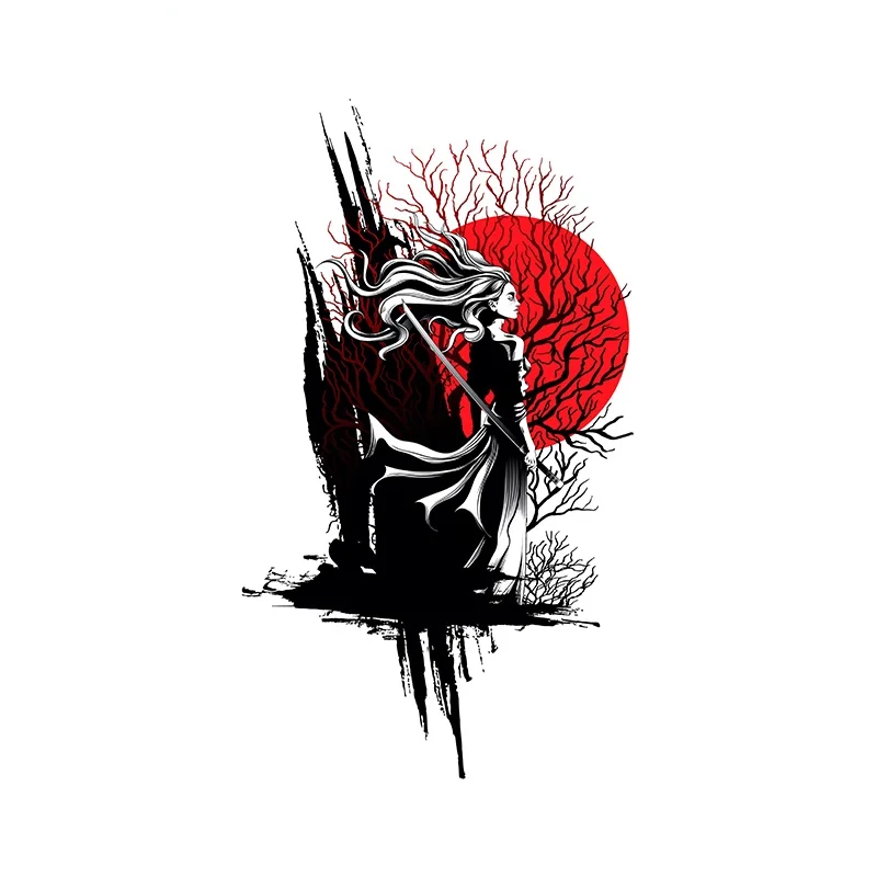 Автомобильная наклейка OFK индивидуальный самурайский воин автомобиль ПВХ