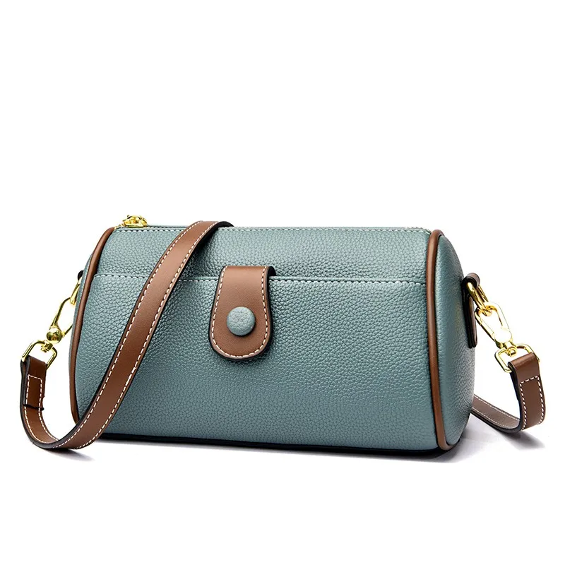 

Новая модная текстурная маленькая круглая сумка Boston, сумка-мессенджер на одно плечо