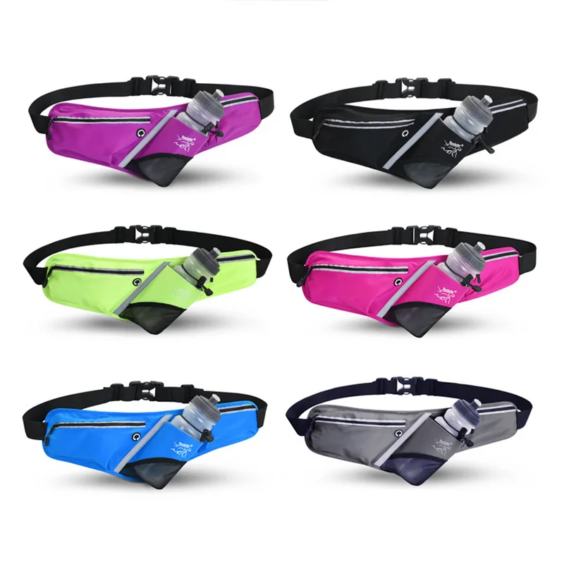 Running Jogging Bag Waist Hip Fanny Pack Men Female Gym Fitness Outdoor Hydration Water Bottle Sports Belt Banana Bag For Women