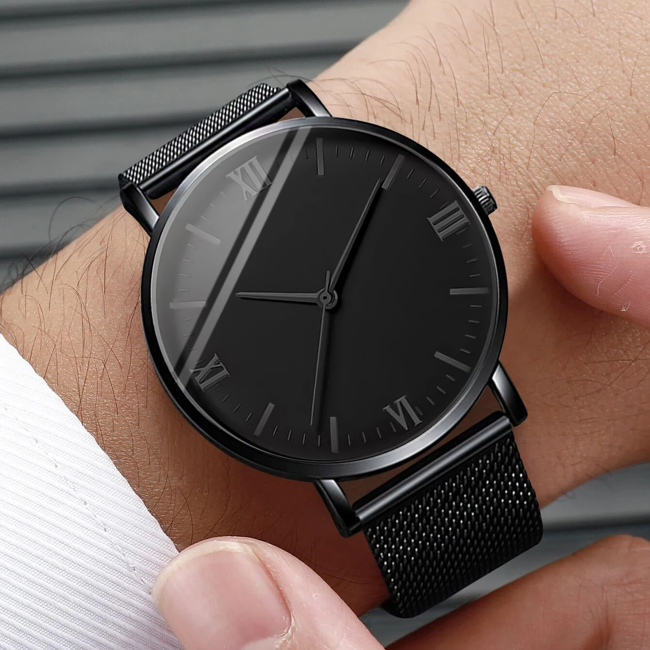 2 шт. Мужские кварцевые часы с браслетом