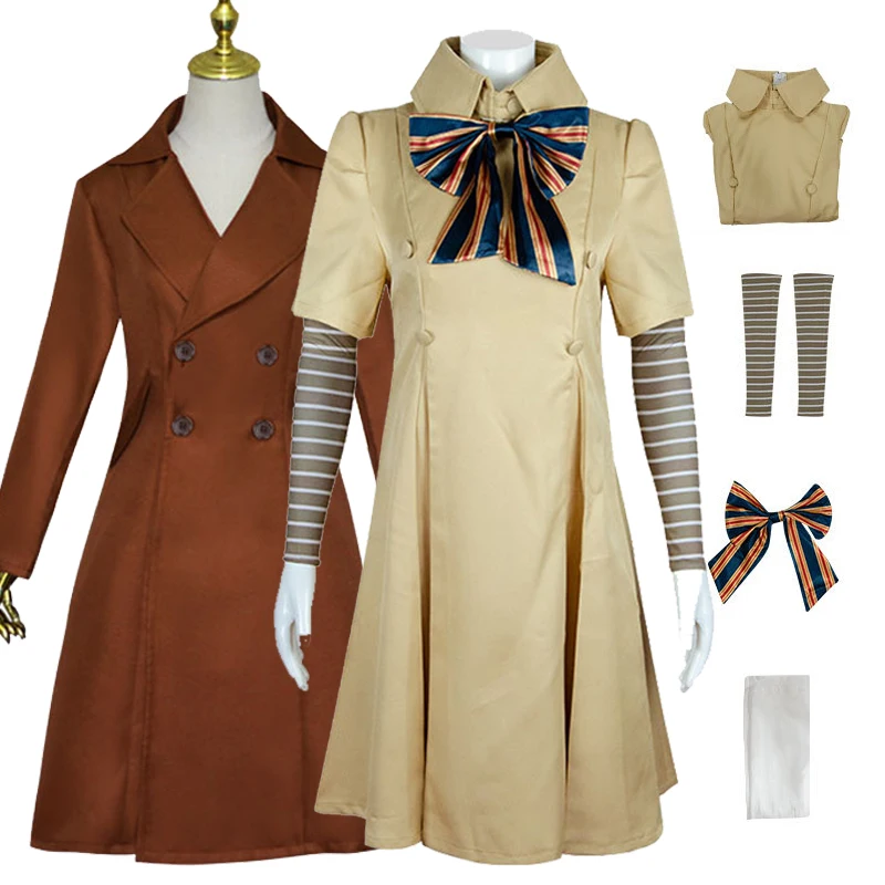 

M3gan Cosplay Costume Megan Dress Ai Doll Robots Skirt Top Socks Horrible Movie M3gan Women Cosplay Dress Outfit For Girls
