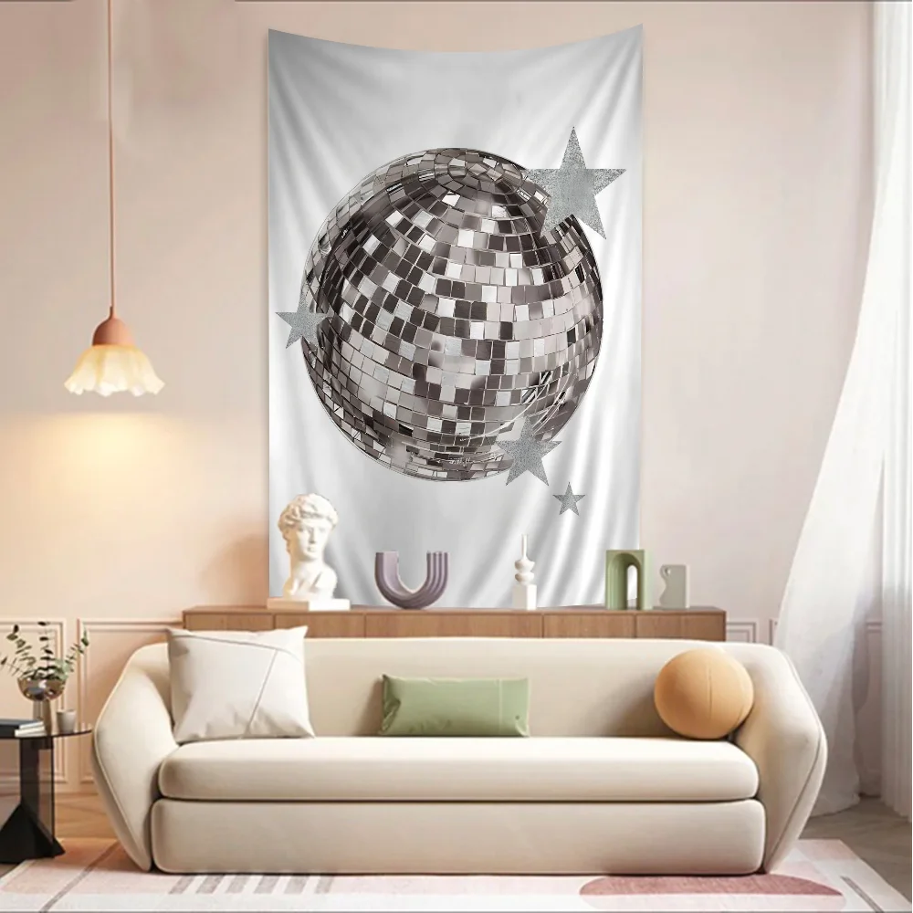 Диско-шар DIY настенный гобелен висит Таро хиппи настенные коврики домашний декор