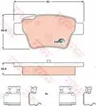 

GDB1678 rear brake pad for GDB1678 C4