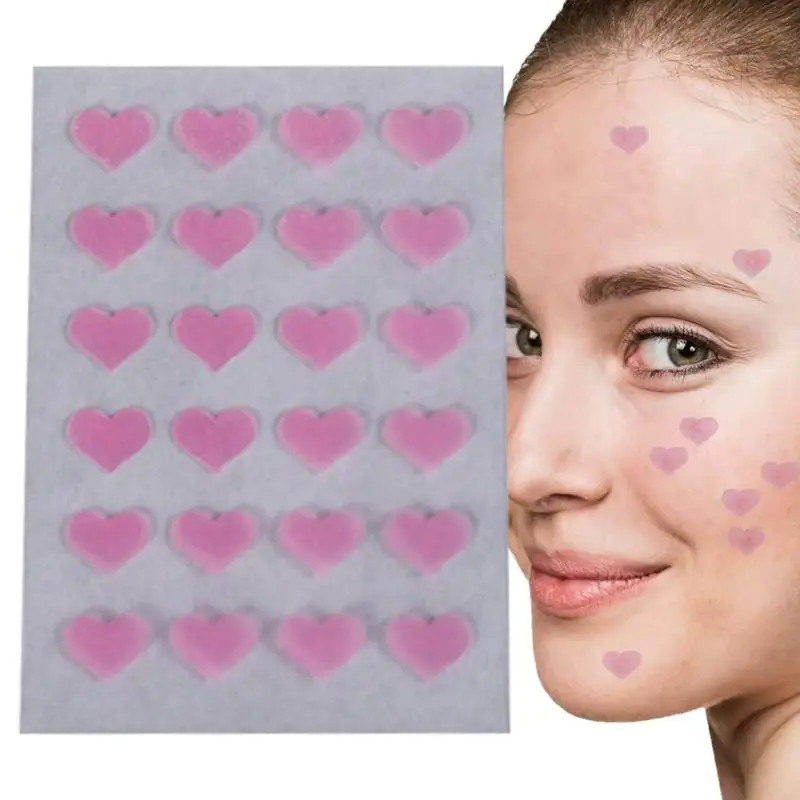 

Патчи Acnes, красочные звезды и цветы, искусственные, 24 шт., точечные наклейки, Гидроколлоидные прыщики, поглощающие крышки для Zits и