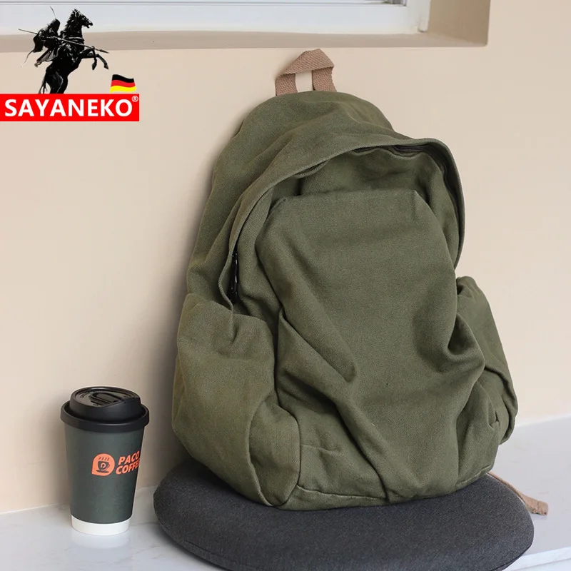 

Повседневный женский рюкзак, мягкие холщовые школьные ранцы для подростков, японский женский водонепроницаемый дорожный ранец, мужские су...