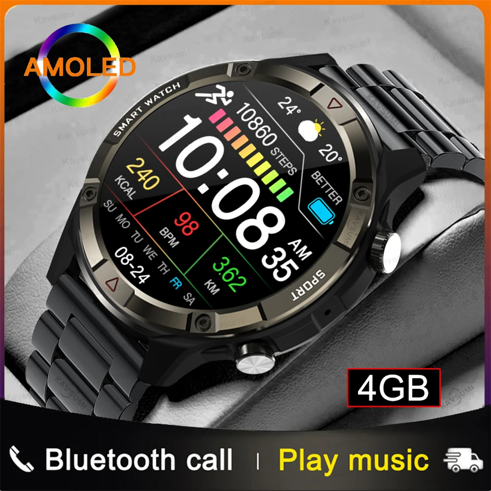 

Смарт-часы мужские с поддержкой Bluetooth, 4 Гб