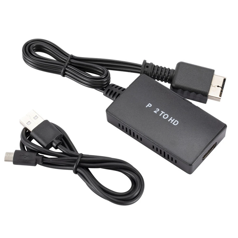 

For PS2 to HDMI-compatible Converter Console Adapters HD Audio Video Cable Splitter Adapter Game Console Accessories