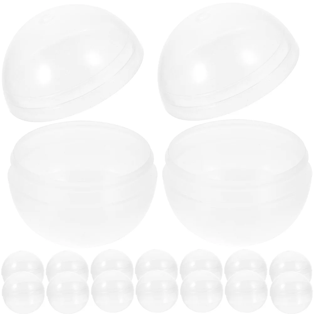 

Transparent Shell Vending Machine Capsules Kids Party Favors Clear Empty Prize Small Round