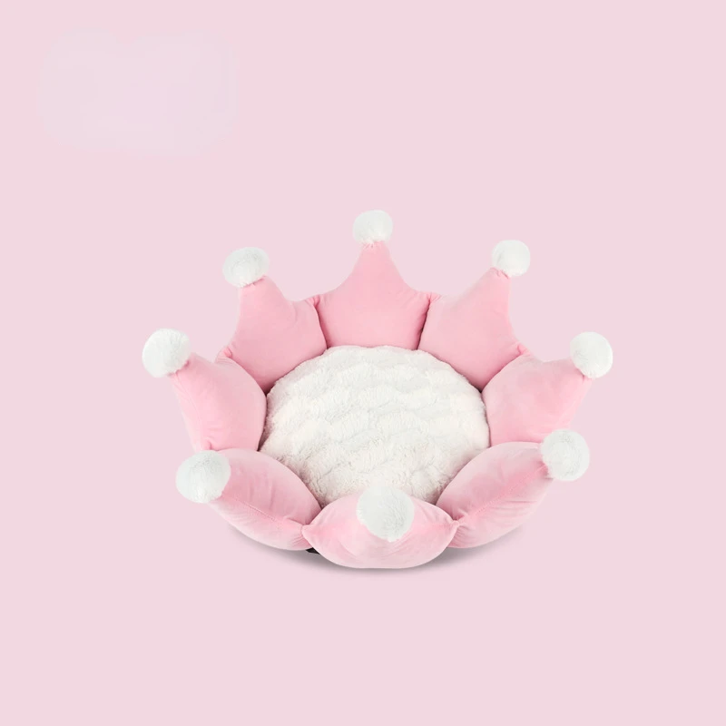 

Autumn and winter pet sleeping nest cats and dogs universal cute super soft short velvet warm non-slip pet cushion
