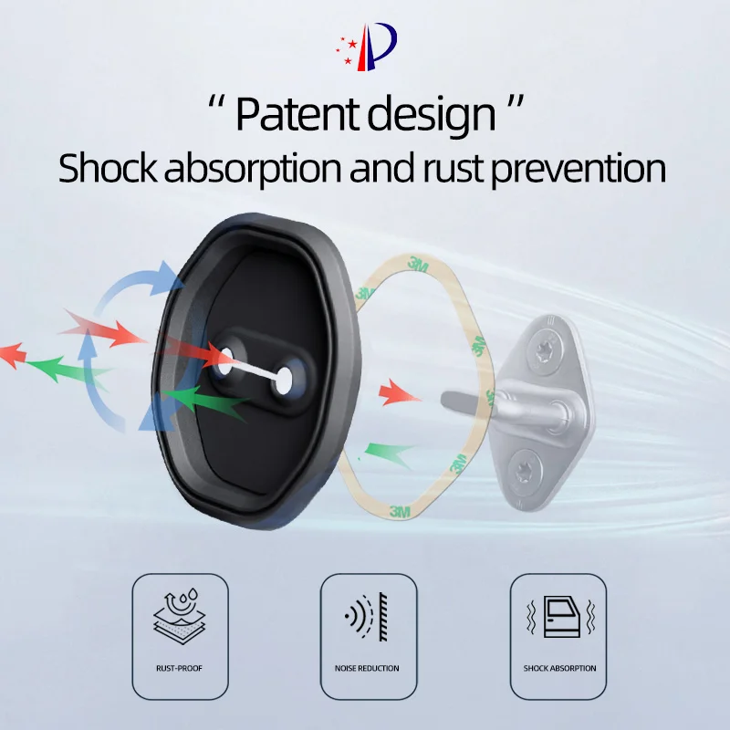 4 шт. силиконовый защитный чехол с пряжкой для дверного замка автомобиля Cadillac ATS CTS