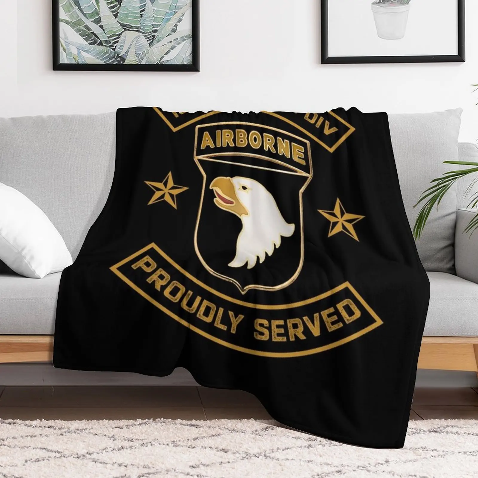 Десантник 101-я воздушно-десантная дивизия гордое обслуживание пледы кровать