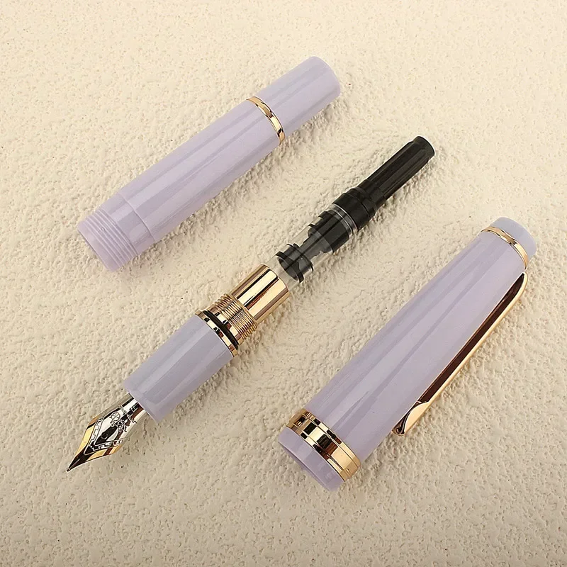 Jinhao 82 мини перьевая ручка вращающаяся чернильная Золотая EF F Перо элегантная