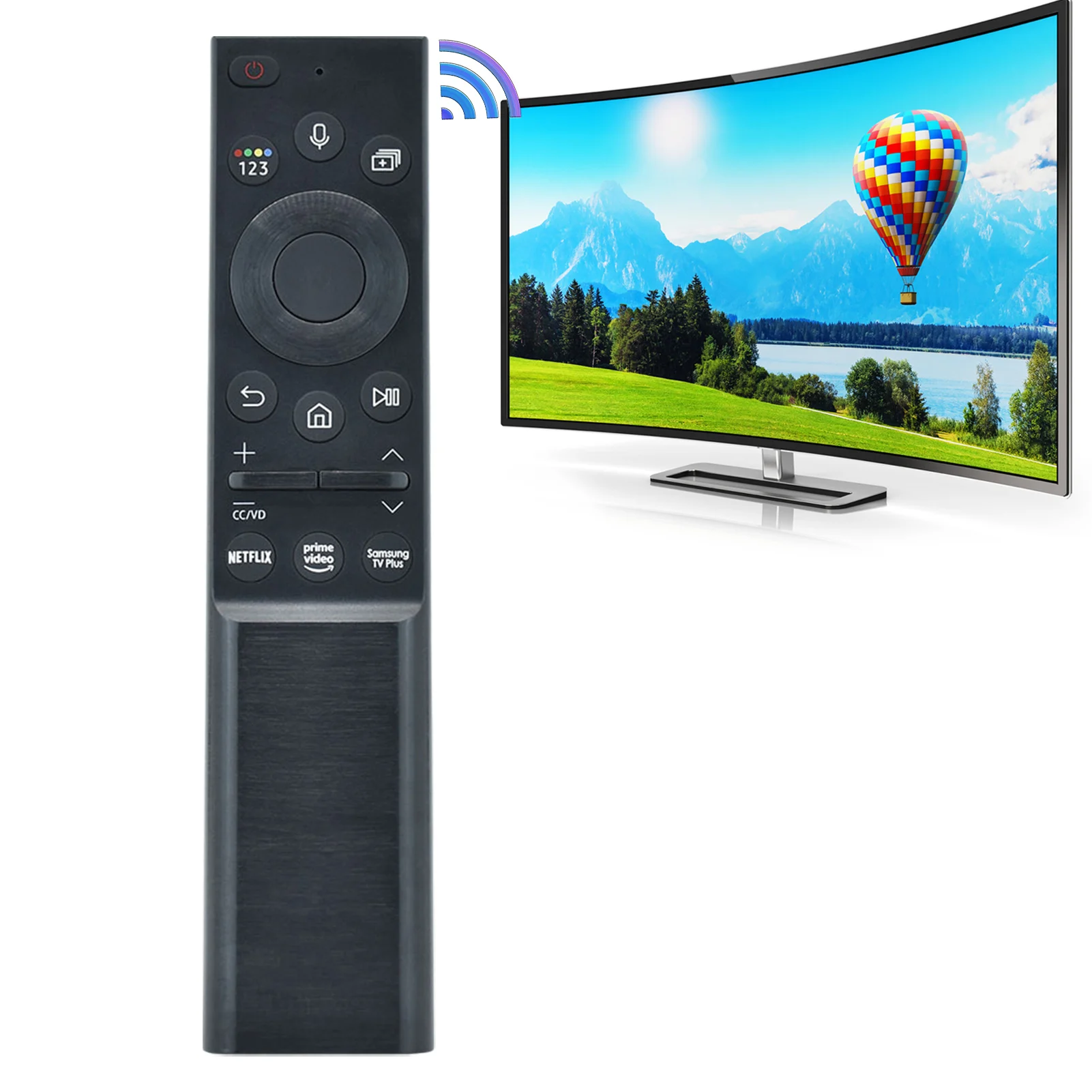 

Solar Remote Voice Smart Remote Controls Replacement For Smart TV Compatible With NU6900 NU7100 NU7300 MU630 MU650 MU700