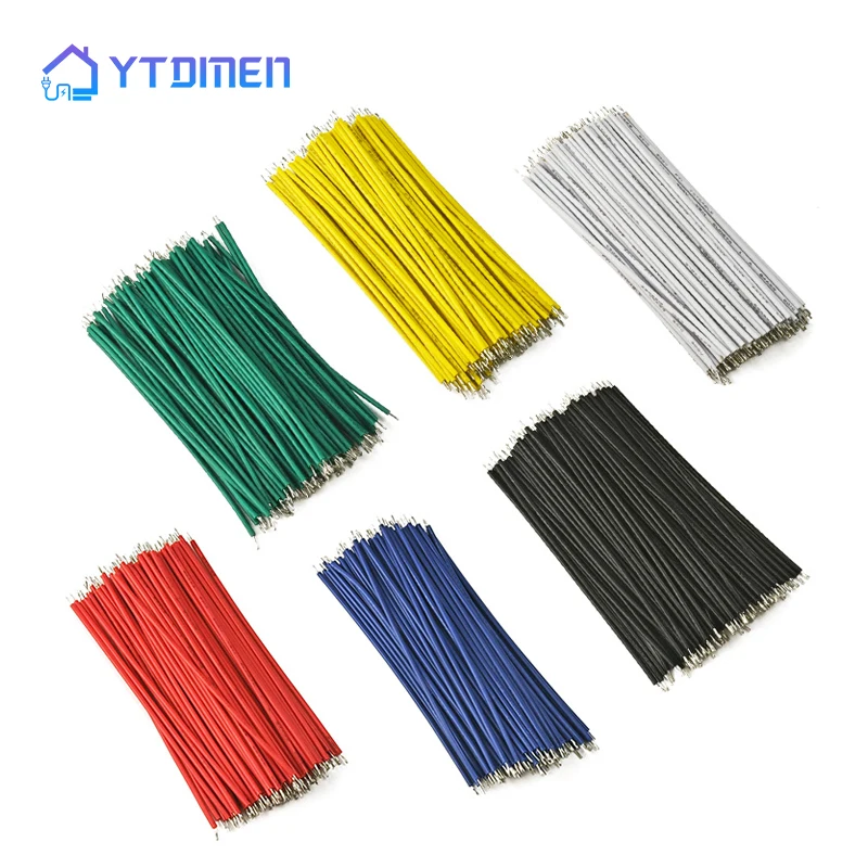 

100pcs Tin-Plated Breadboard PCB Solder Cable 24AWG 7.8cm Fly Jumper Wire Cable Tin Conductor Wires 1007-24AWG Connector Wire