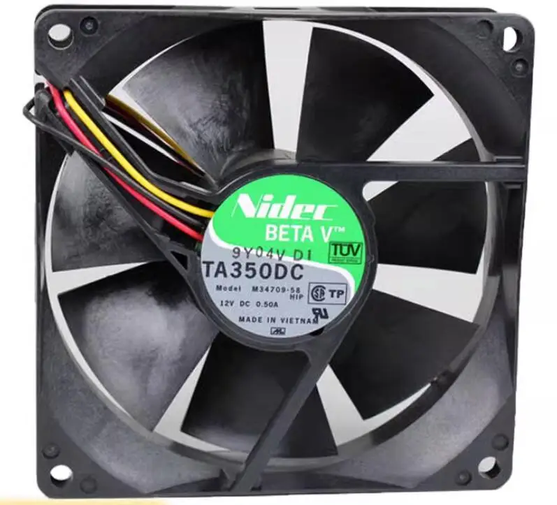 

Nidec M34709-58 DC 12V 0.50A 90x90x25mm 3-Wire Server Cooling Fan