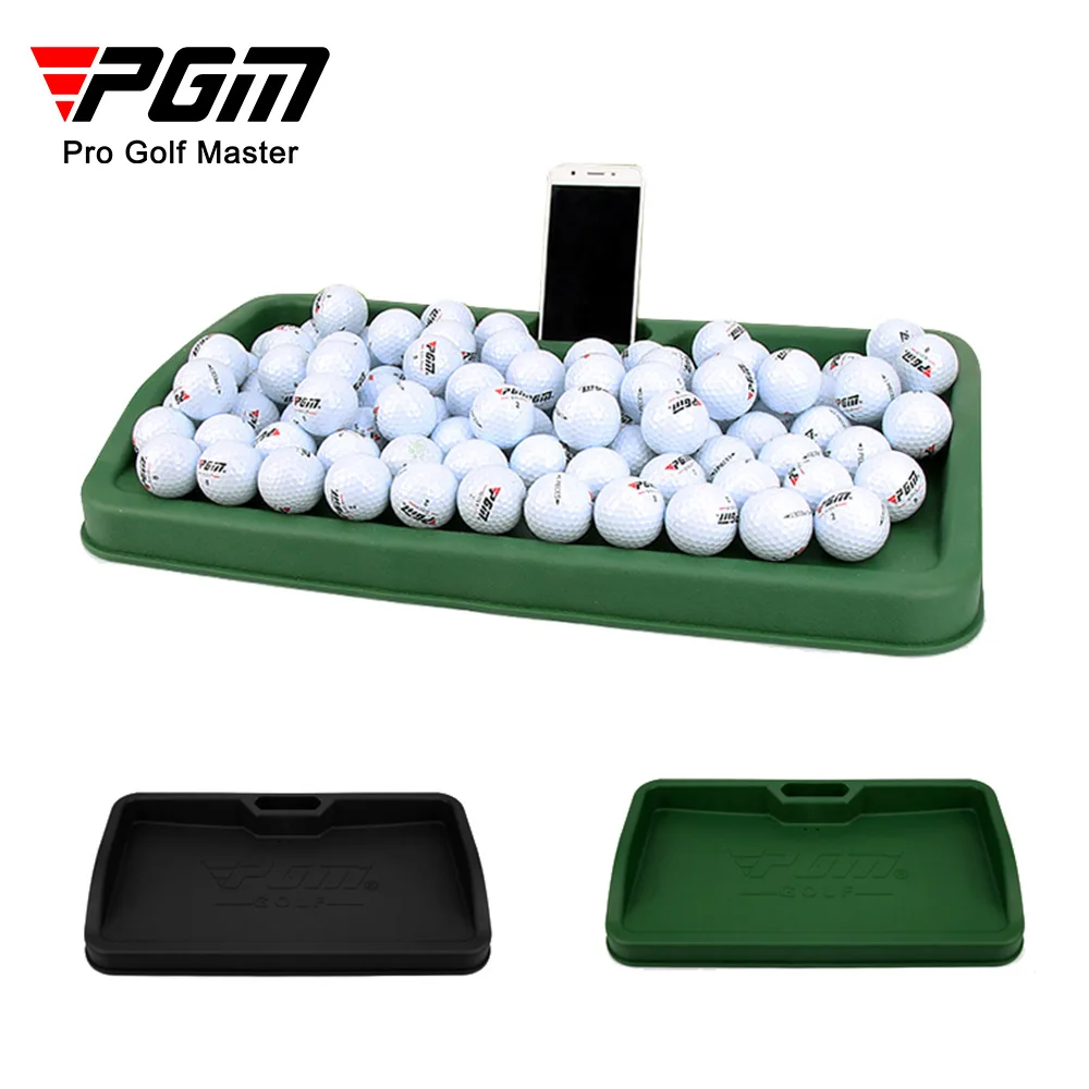 PGM Golf Soft Rubber Tee Box Driving Range Large Capacity Anti-water Accumulation Training Aids Golf Supplies Can Holds 100 Ball