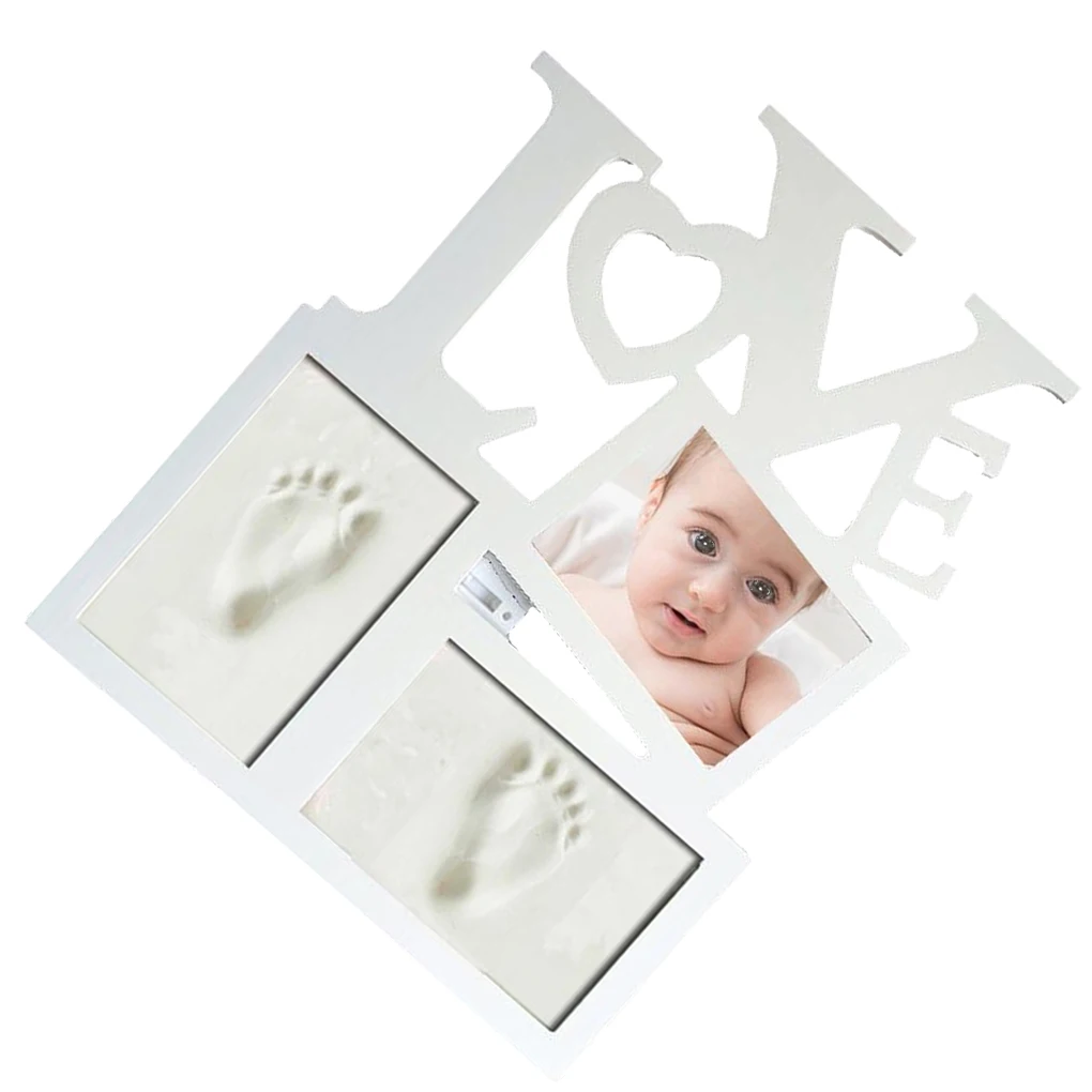 

Baby Handprint Footprint Photo Frame Dustproof Household Photos Frames