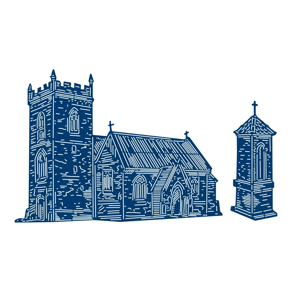 Церковный металлический крест с голубем вырубные штампы для скрапбукинга