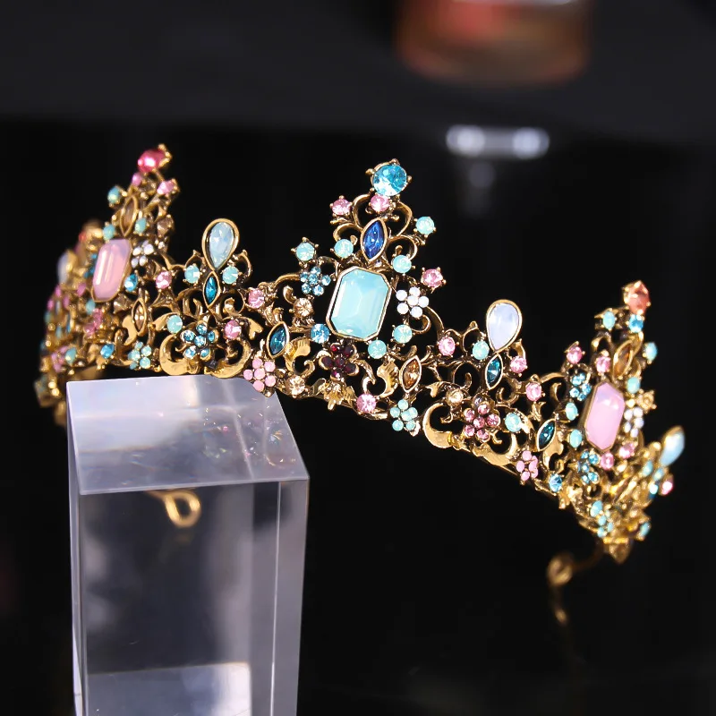 

Colorful Crown Hair Accessories Princess Dinner Dress Styling Accessories