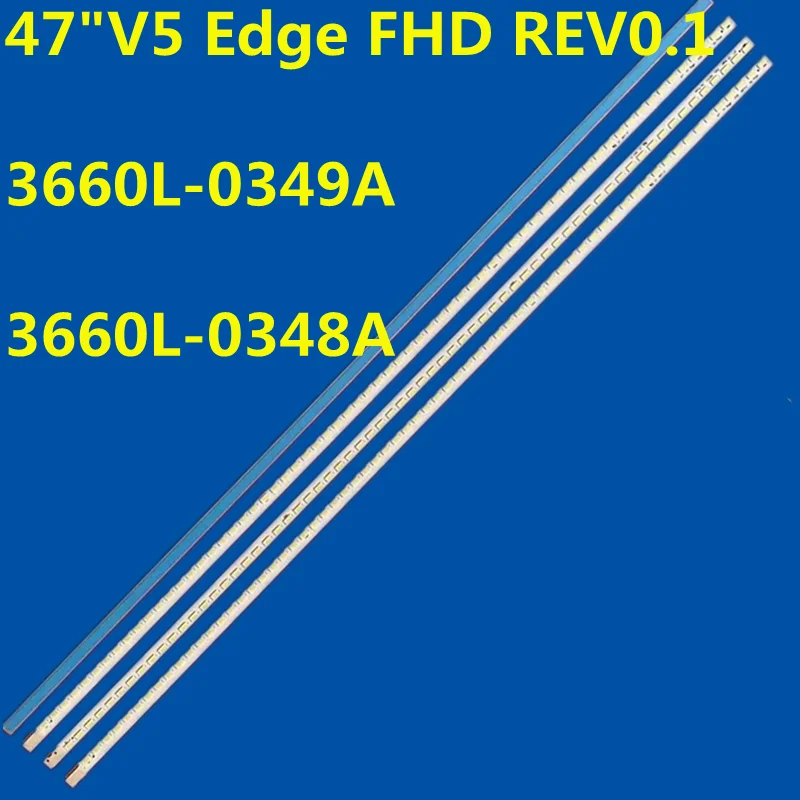 

5 комплектов светодиодных лент для 47-дюймового V5 Edge FHD REV0.1 3660L-0349A 0348A 47LE5500 47LE5300 47LX6500 47LE5400 47E70RG LE47A300N 47LE5900