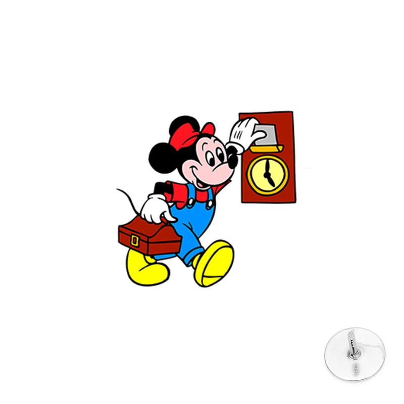 Универсальная заколка для лацканов с Микки-Маусом из мультфильма | Украшения и