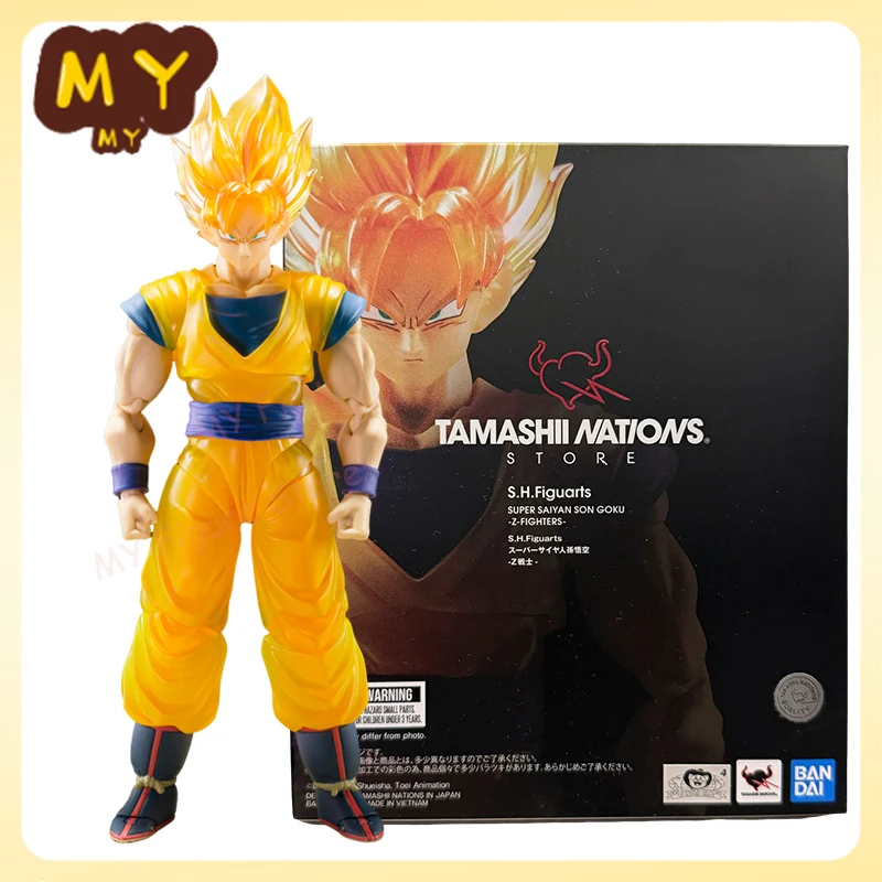 Оригинальный Bandai Dragon Ball Z TAMASHII NATIONS STORE S.H.Figuarts Super Saiyan Son Goku коллекция моделей