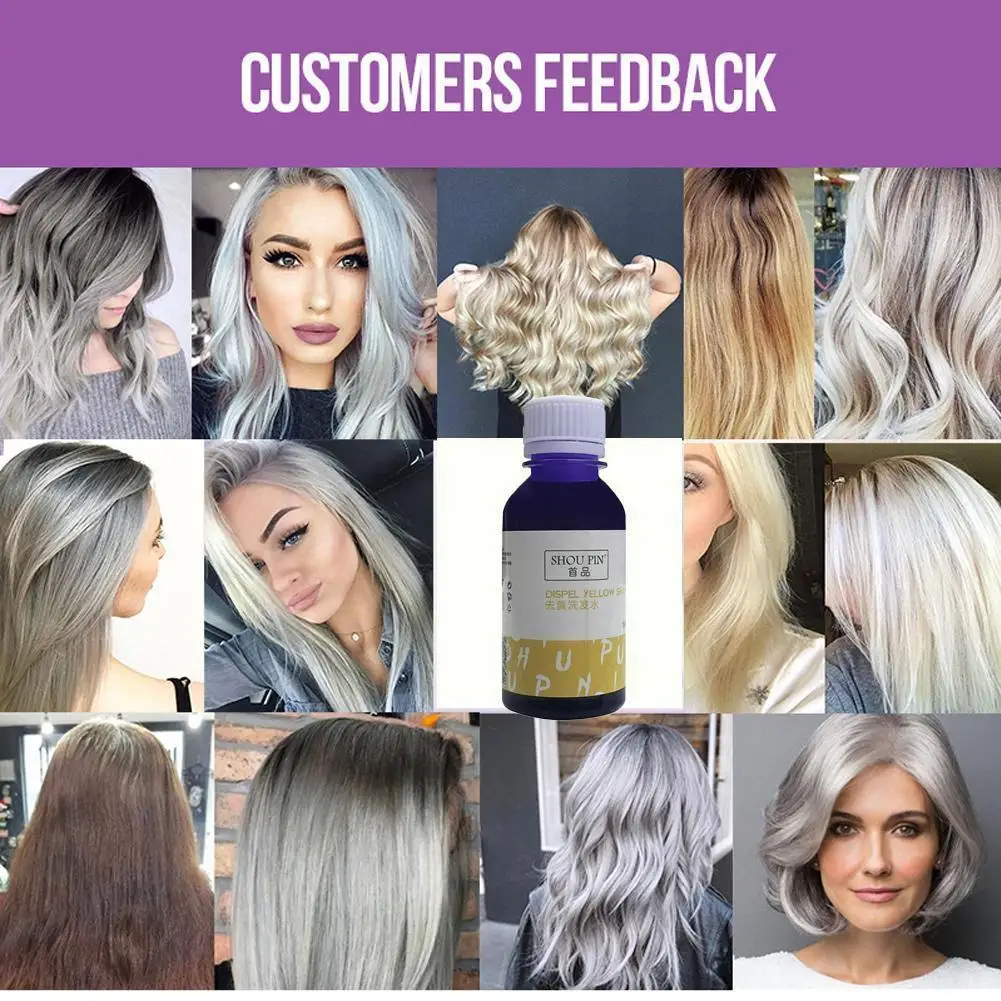 

100 г фиолетовый шампунь, серая краска для волос R0z6