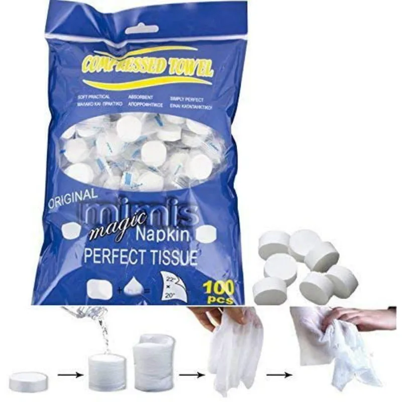 50/100/200 одноразовые сжатые портативные салфетки для кемпинга, салфетки для монет, полотенце для путешествий, салфетка для спорта и дома
