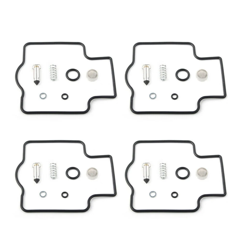 

4 Sets Carburetor Rebuild Kits Motorcycle Light Weight Rubber + Copper Complete Carburettor Direct Replacement