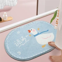 blue flannel rug for bedroom cartoon duck floral door mat oval outdoor rugs lovely animal soft comfortable foot feel floor mat