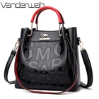 Роскошные женские сумки с 3 слоями, дизайнерские дамские сумочки из искусственной кожи с надписью, ручная сумка для покупок, на ремне через плечо