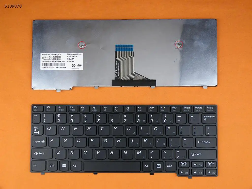 

US Laptop Keyboard for LENOVO K2450 BLACK FRAME