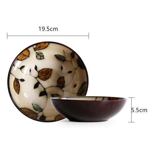 Прямая японская керамическая посуда ручная роспись фарфоровая лапша рисовая миска домашняя Салатница креативная мгновенная лапша фруктовая миска
