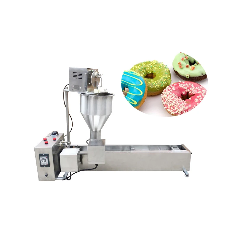 Commercial Donut Making Machine 4 Rows Intelligent 220V 110V Doughnut Makers Fryer
