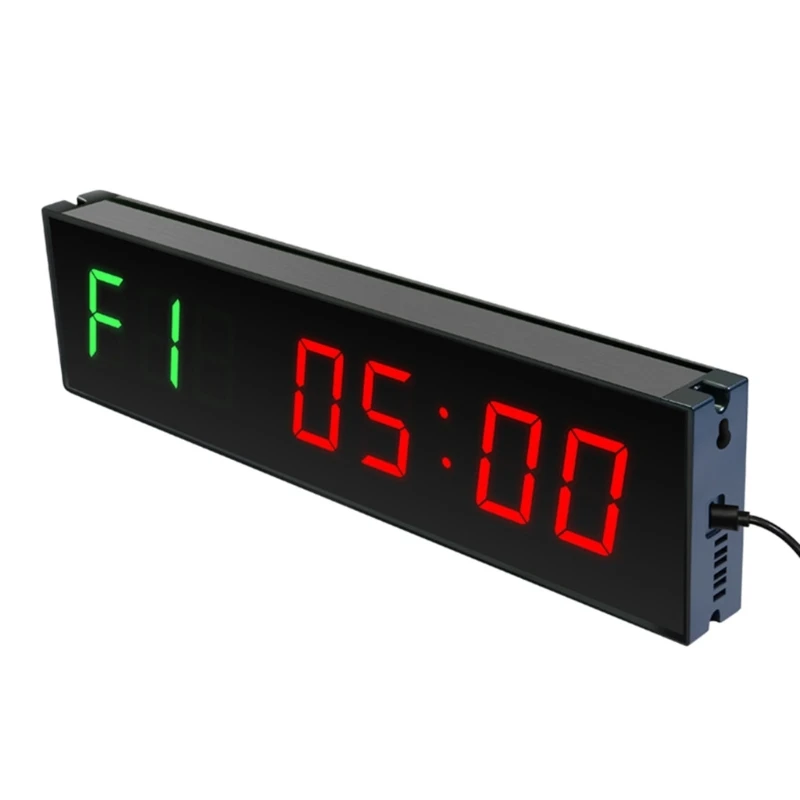 

Portable Gym Timer Interval Timer Workout Fitness Clock Countdown/UP/Stopwatch Rechargable Fitness Timer