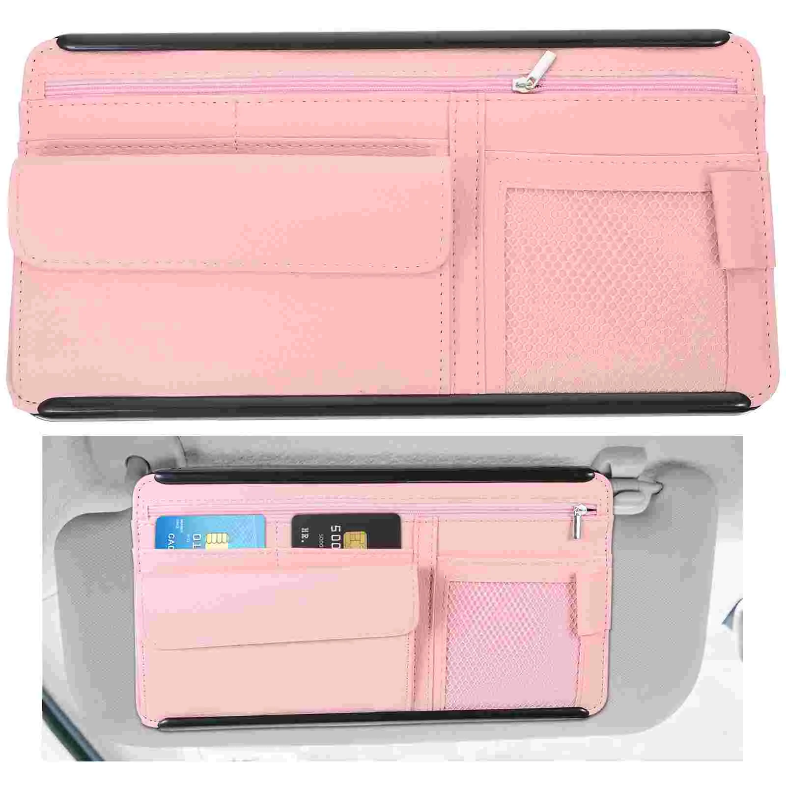 

Sun Visor Storage Bag Sunglasses Car Holder Car Handbag Holder Card Sun Visor Pocket Abs Suv Storage Holder