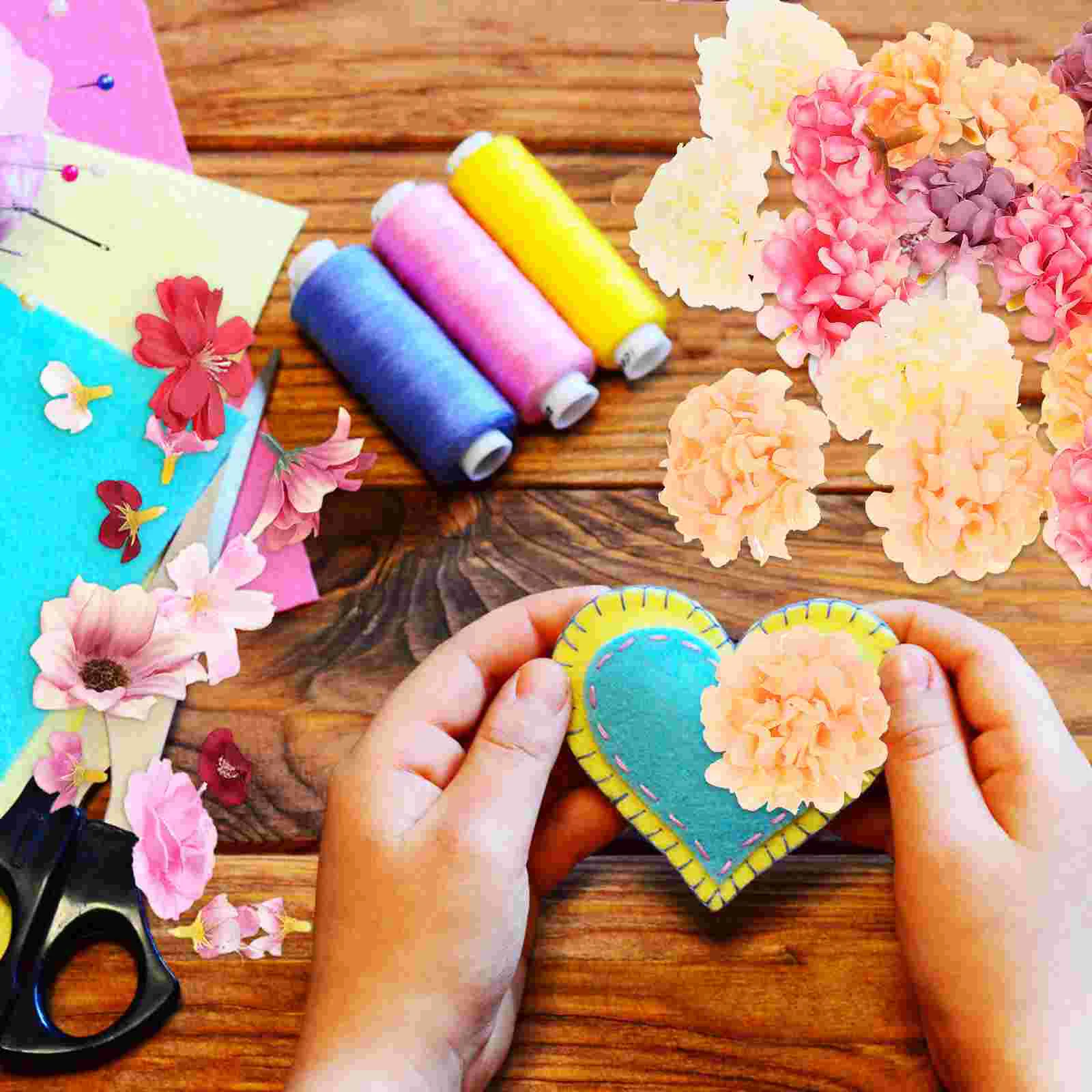 

20pcs Small Artificial Flower Heads Mini Flower Arrangement Crafts DIY Material